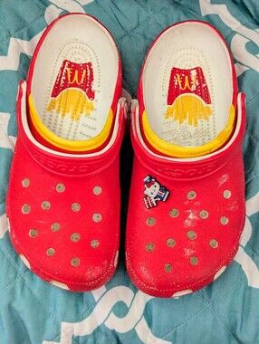 McDonald's Red and Yellow Unisex logo Clog Slip-Ons M7/W9